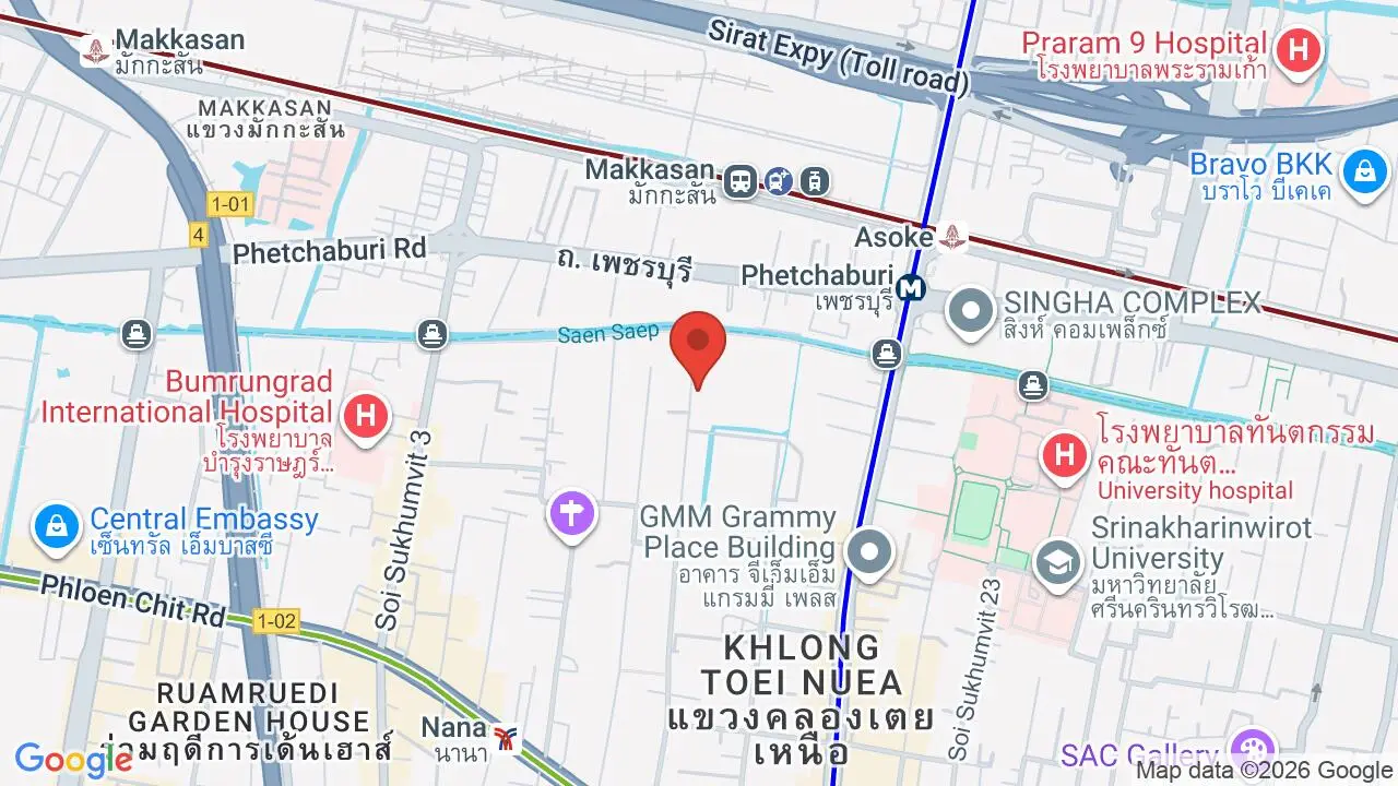 Map showing location of NIST International School