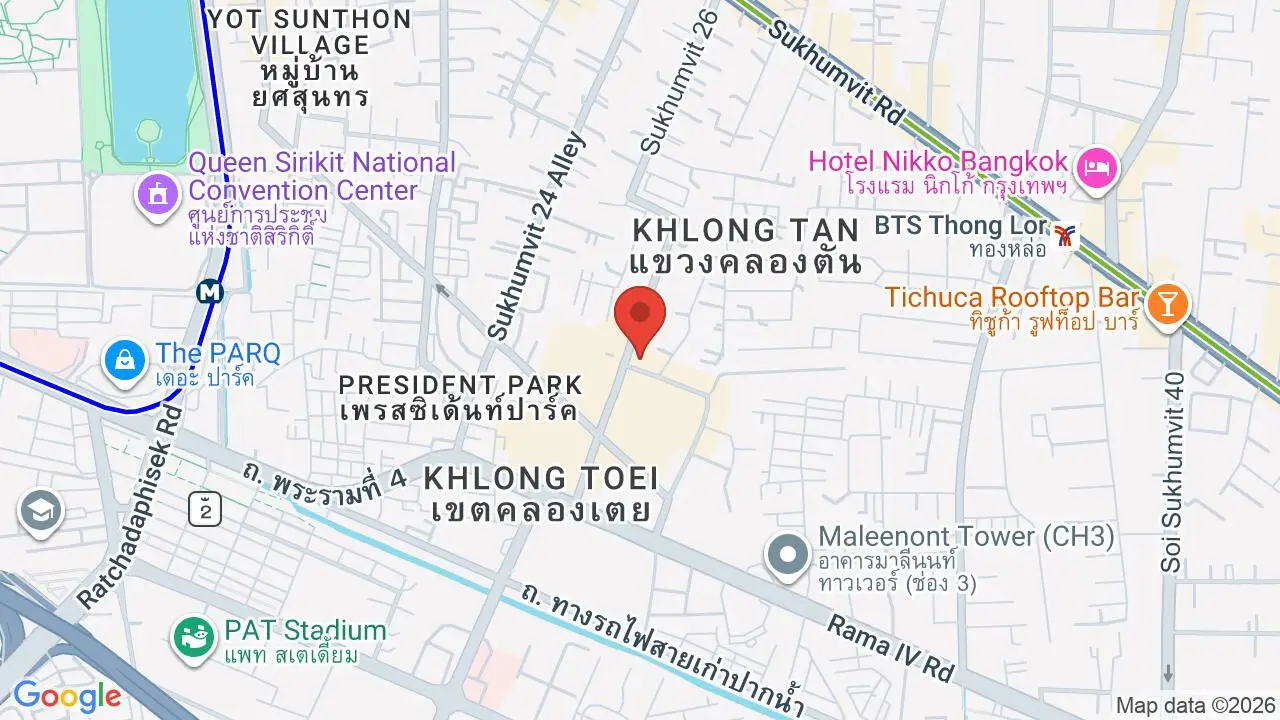 Map showing location of No Name Noodle