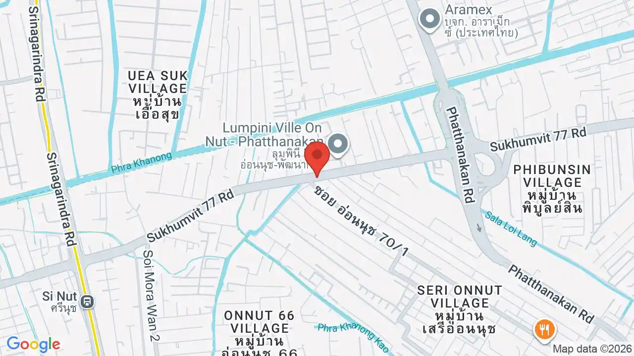 Google map centered on On Nut