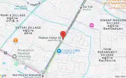 Map showing location of Phahon Yothin 59 station