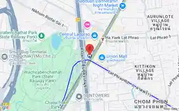 Map showing location of Phahon Yothin station