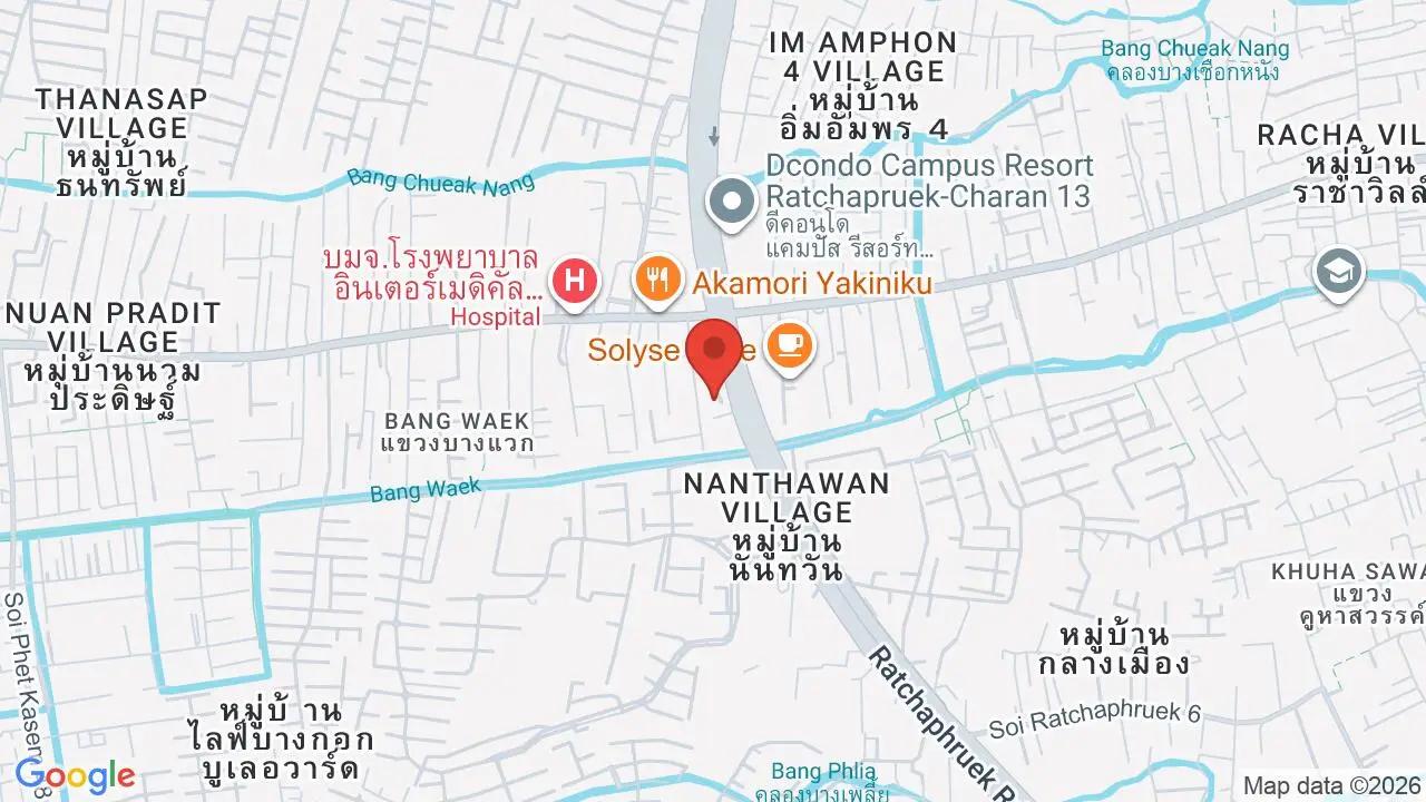 Map showing location of Phat Kaolao Beef