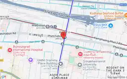 Map showing location of Phetchaburi station