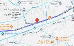Map showing location of Phetkasem 48 station