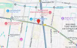 Map showing location of Phloen Chit station