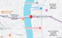 Map showing location of Phra Nang Klao Bridge station