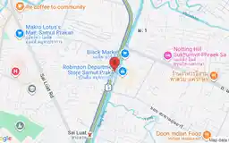 Map showing location of Phraek Sa station