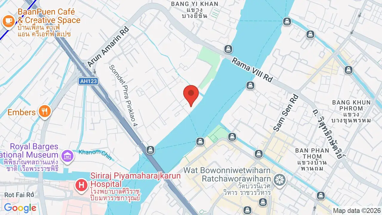 Map showing location of Praya Dining
