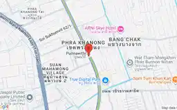 Map showing location of Punnawithi station