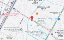 Map showing location of Rajabhat Phranakhon station