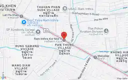 Map showing location of Ram Inthra Kor Mor 4 station