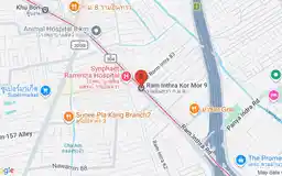 Map showing location of Ram Inthra Kor Mor 9 station