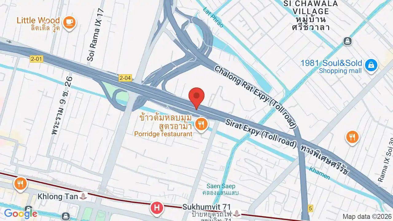 Google map centered on Rama 9
