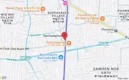 Map showing location of Ratchadaphisek station