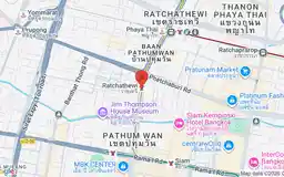 Map showing location of Ratchathewi station