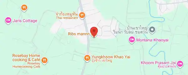 Static map showing Ribs Mannn in Khao Yai