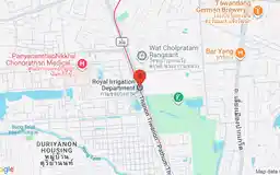 Map showing location of Royal Irrigation Department station