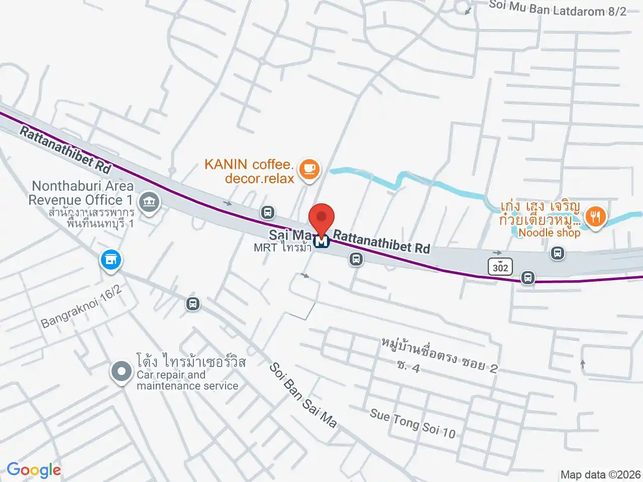 Map showing the location of Sai Ma station