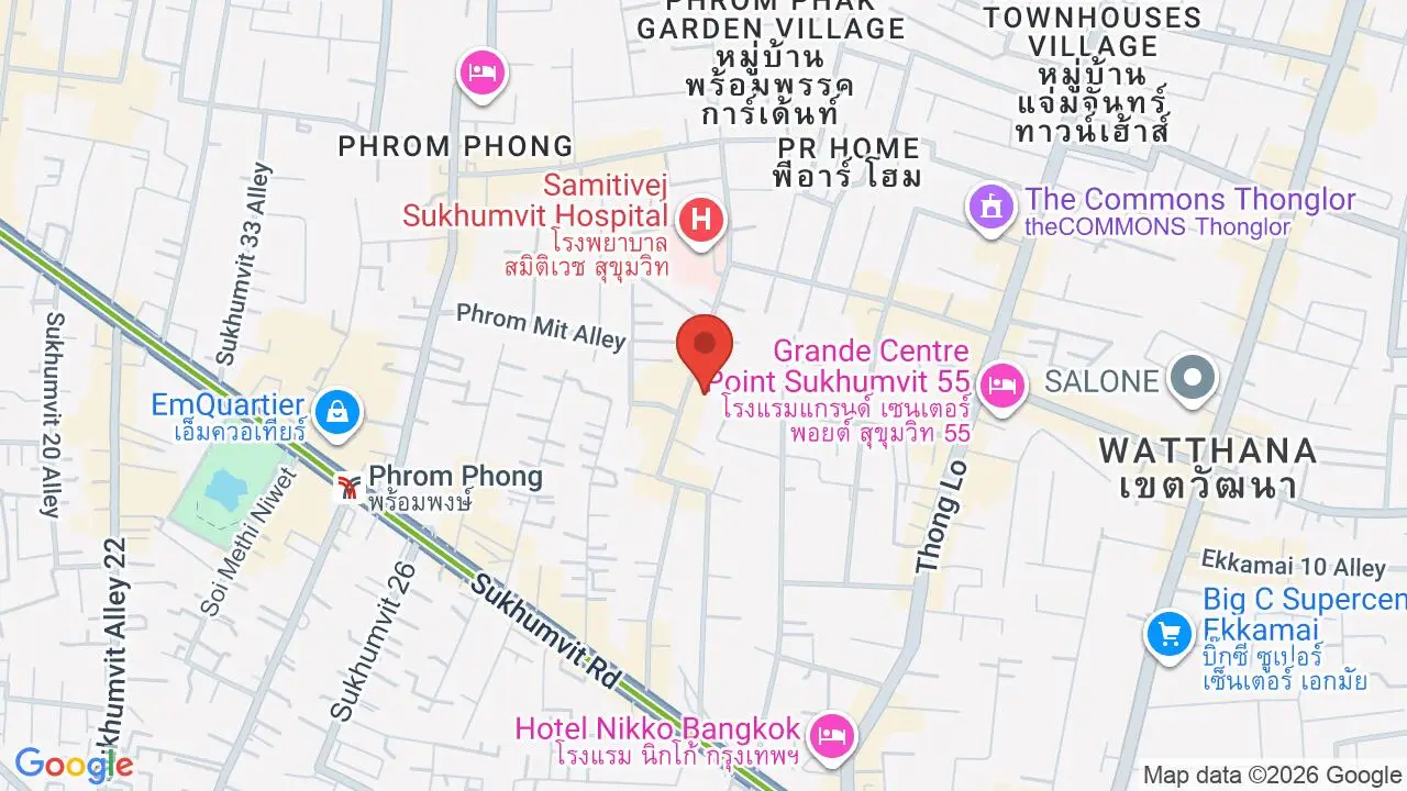 Map showing location of Saigon Recipe