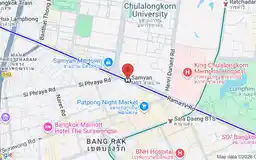 Map showing location of Sam Yan station