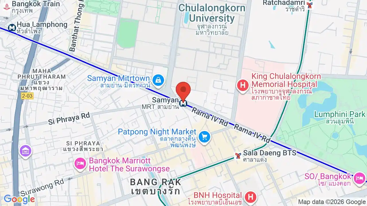 Google map centered on Sam Yan