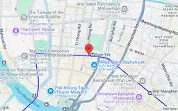 Map showing location of Sam Yot station