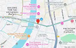 Map showing location of Saphan Taksin station