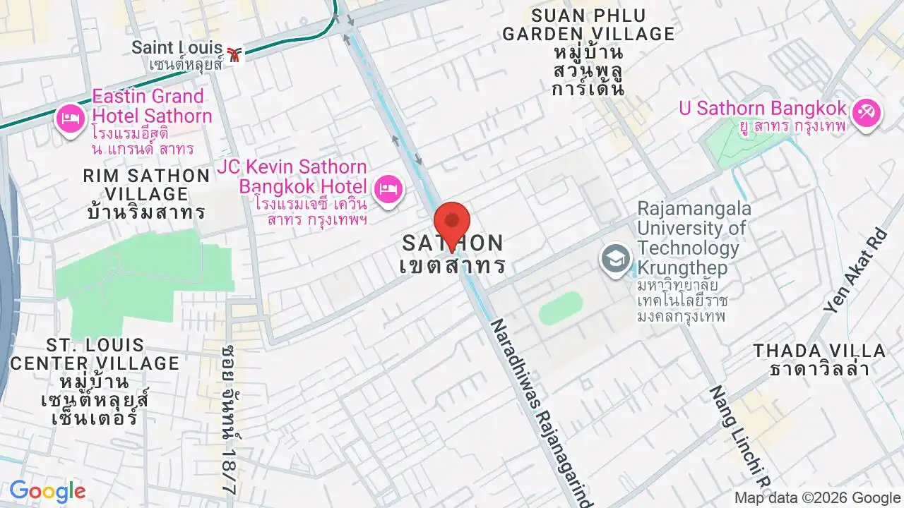 Google map centered on Sathorn