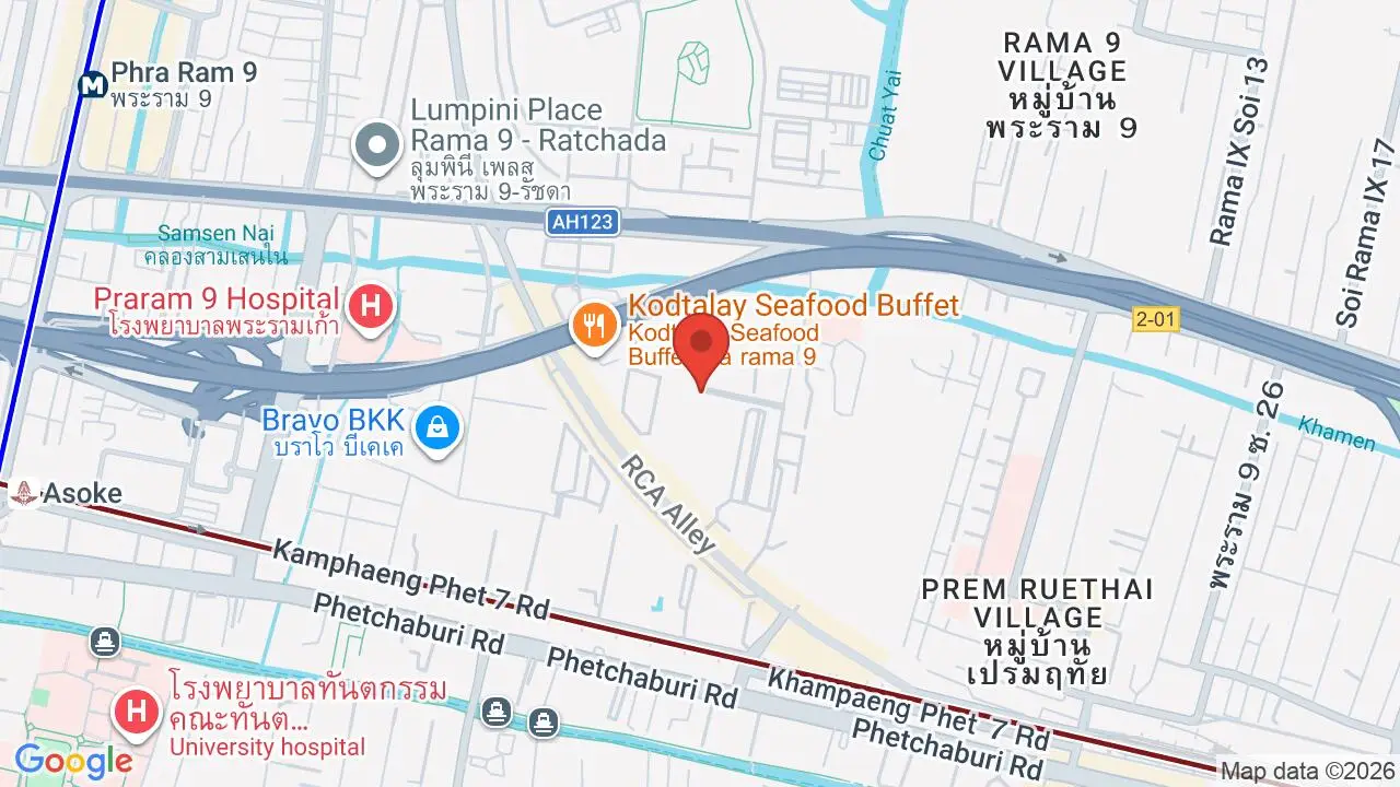 Map showing location of Shrewsbury International School Bangkok