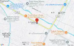 Map showing location of Si Thepha station