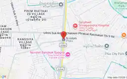 Map showing location of Si Udom station