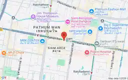 Map showing location of Siam station