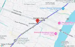 Map showing location of Sirindhorn station