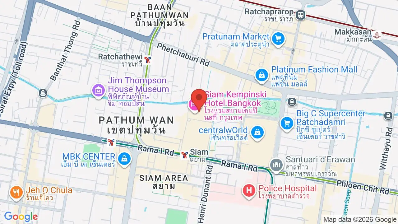 Map showing location of Sra Bua by Kiin Kiin
