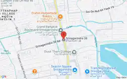 Map showing location of Srinagarindra 38 station