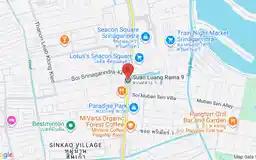 Map showing location of Suan Luang Rama IX station