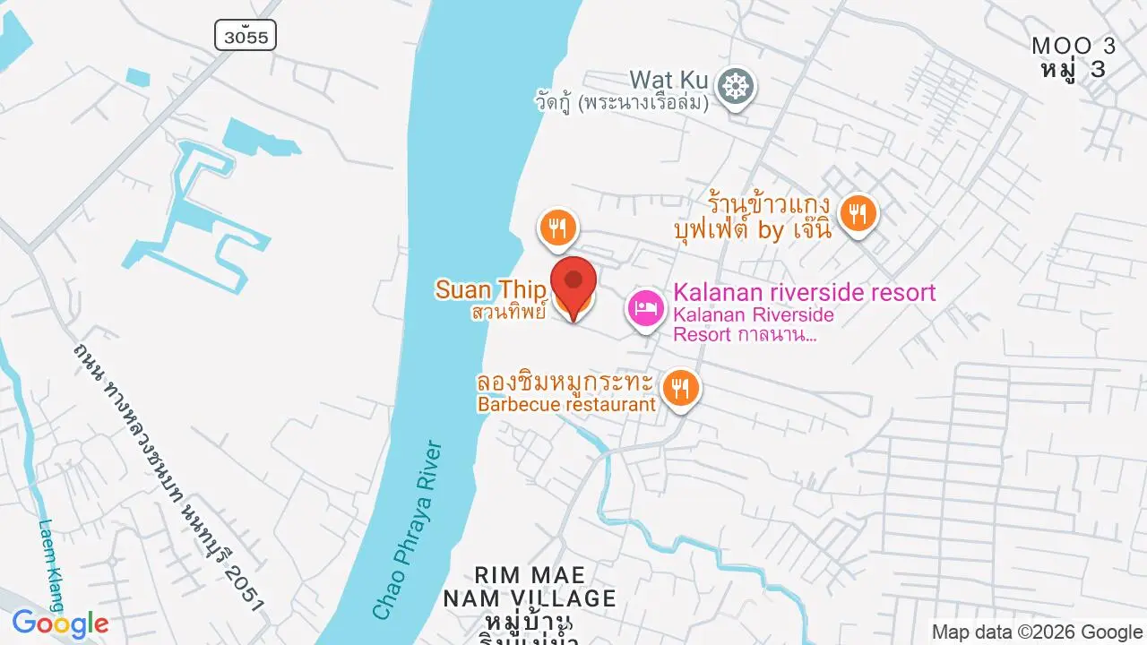 Map showing location of Suan Thip