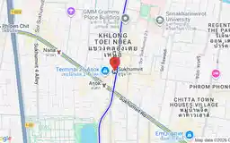 Map showing location of Sukhumvit station