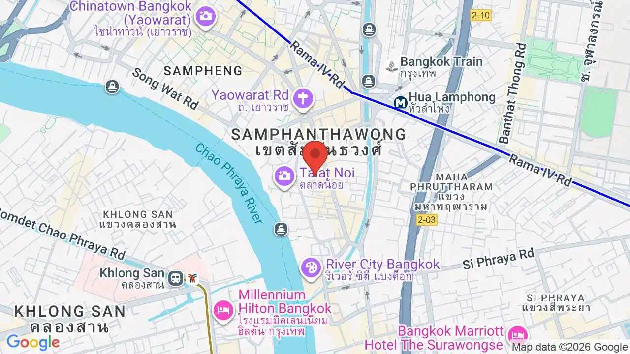 Google map centered on Talat Noi