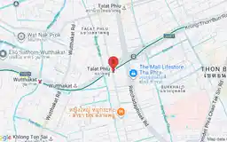 Map showing location of Talat Phlu station