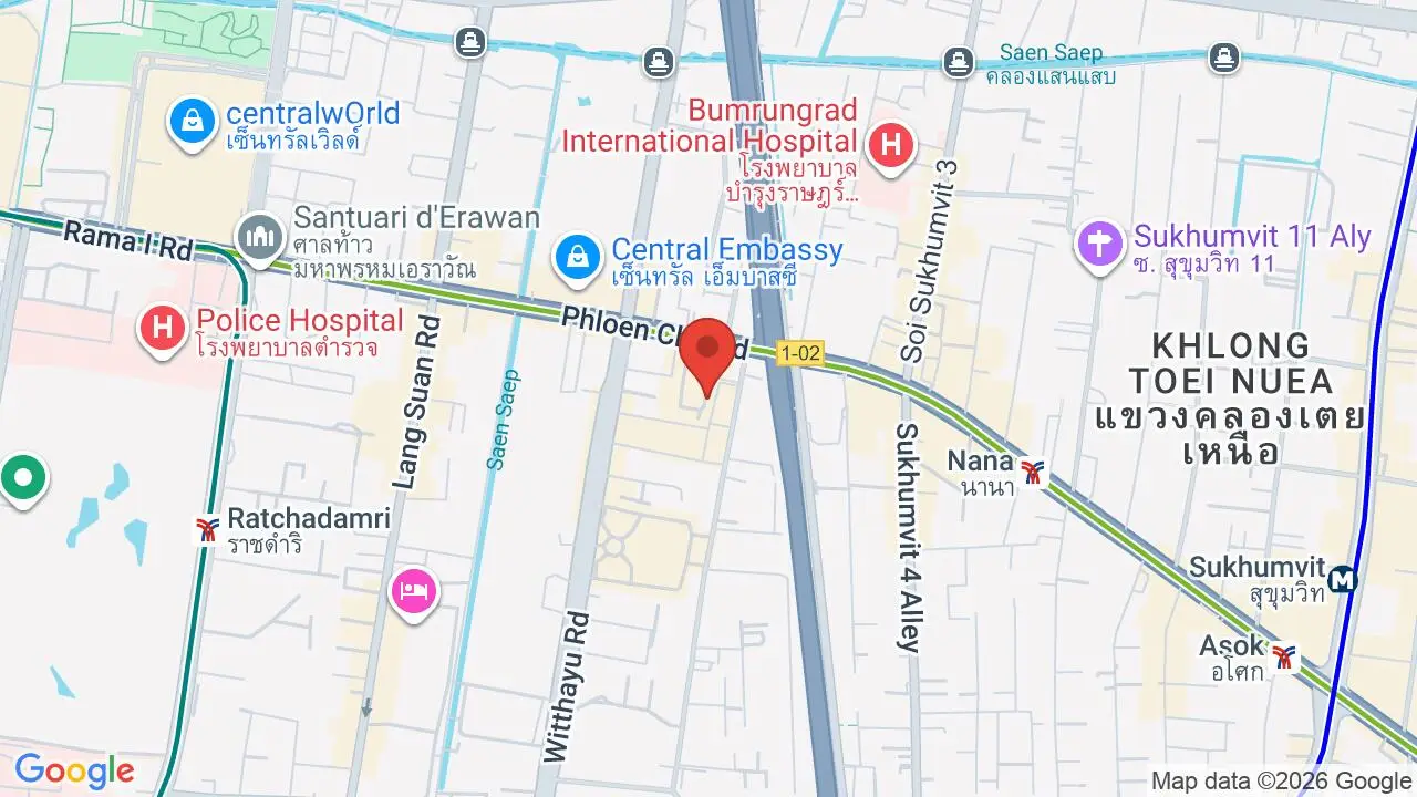 Map showing location of Thai Niyom