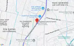 Map showing location of Thailand Cultural Centre station