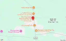 Static map showing The Chocolate Factory Khao Yai in Khao Yai