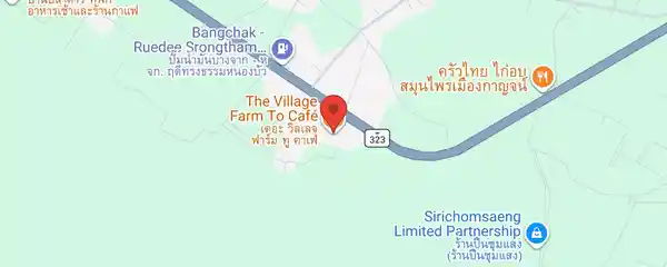 Static map showing The Village Farm To Cafe in Kanchanaburi