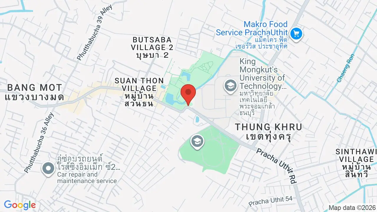 Map showing location of Thonburirom Park