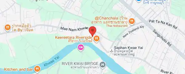 Static map showing U Inchantree Kanchanaburi in Kanchanaburi