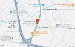 Map showing location of Udom Suk station