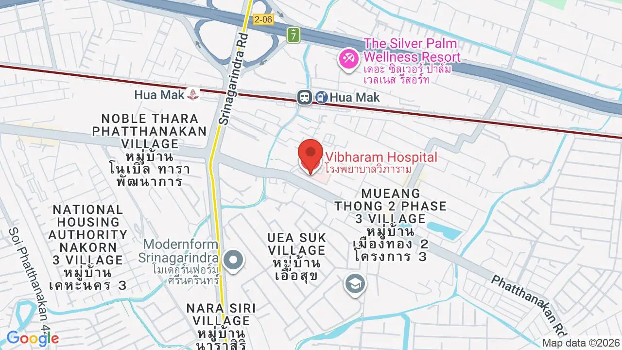 Map showing location of Vibharam Hospital
