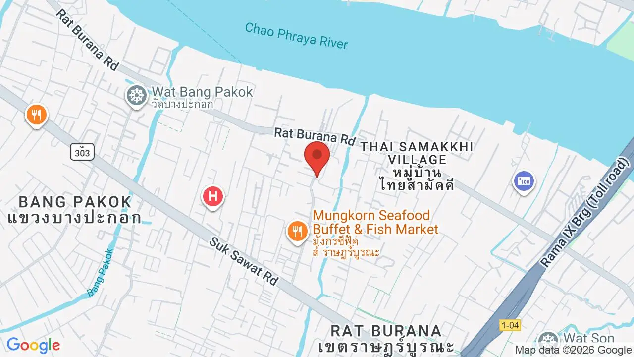 Map showing location of Wat Prasert Sutthawat