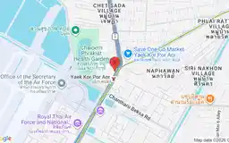 Map showing location of Yaek Kor Por Aor station